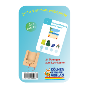 Erste Verknüpfungsspiele - Lochkasten Aufgabenkarten ab 3 Jahren