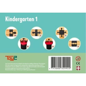 Toy2 Track Connectors Set Kindergarten 1 – 54-teiliges Konstruktionsspiel